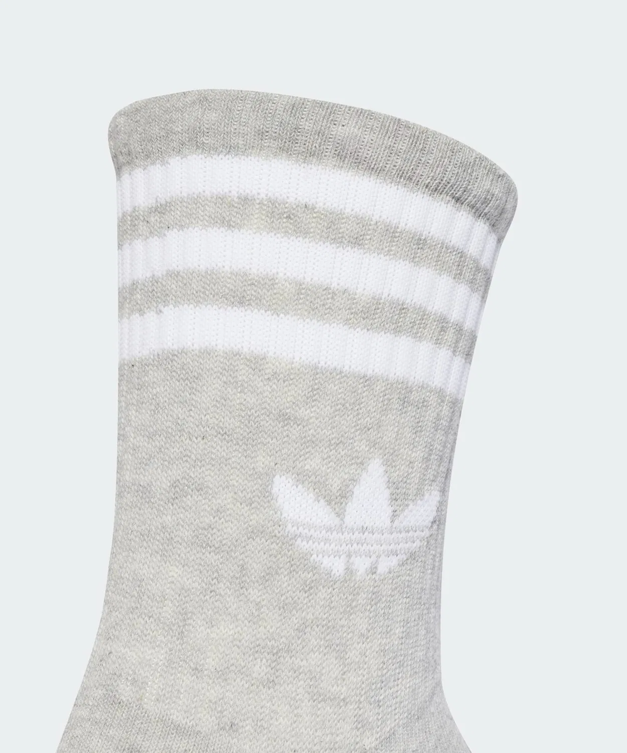 Мужские носки-гольфы с тремя полосками, комплект из 3 пар Adidas, White — фото 3
