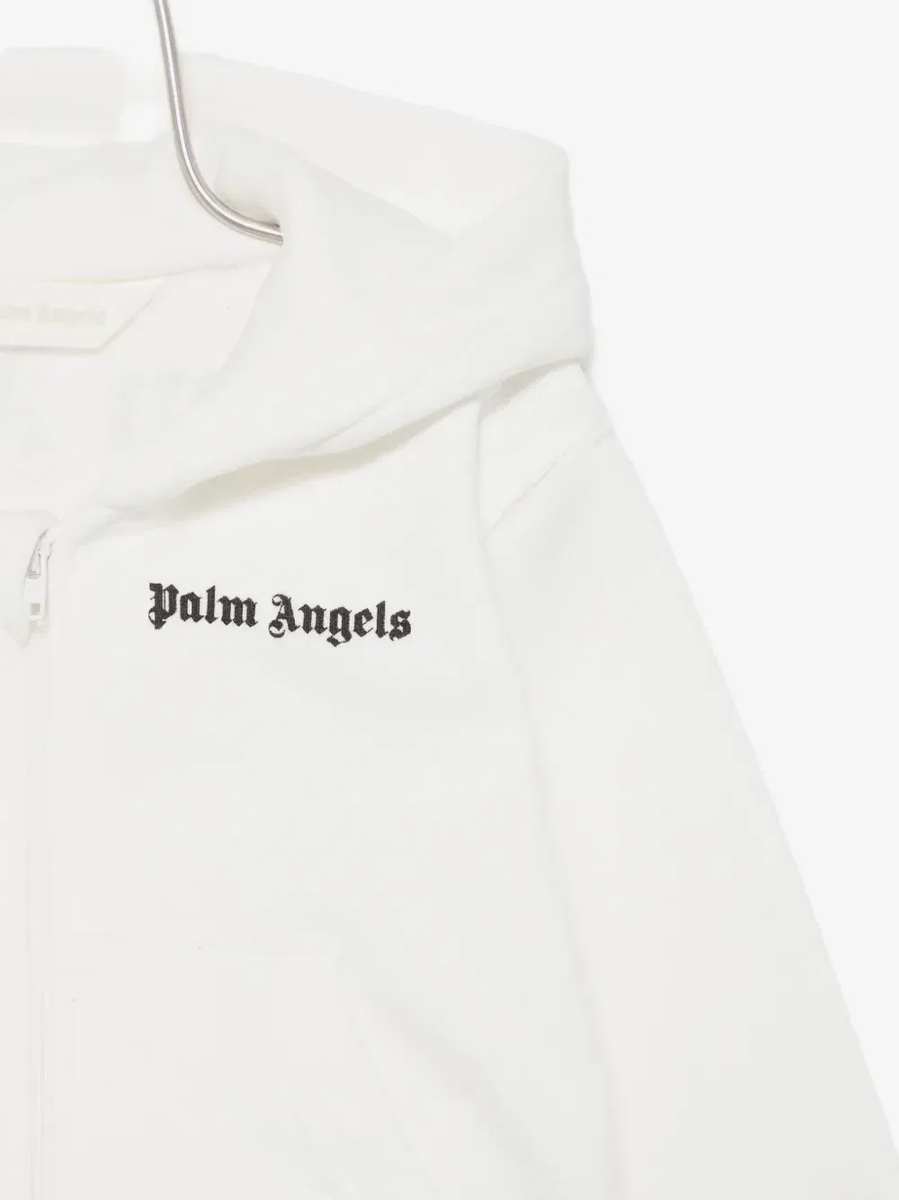Спортивный костюм на молнии с логотипом Palm Angels Kids, белый — фото 3