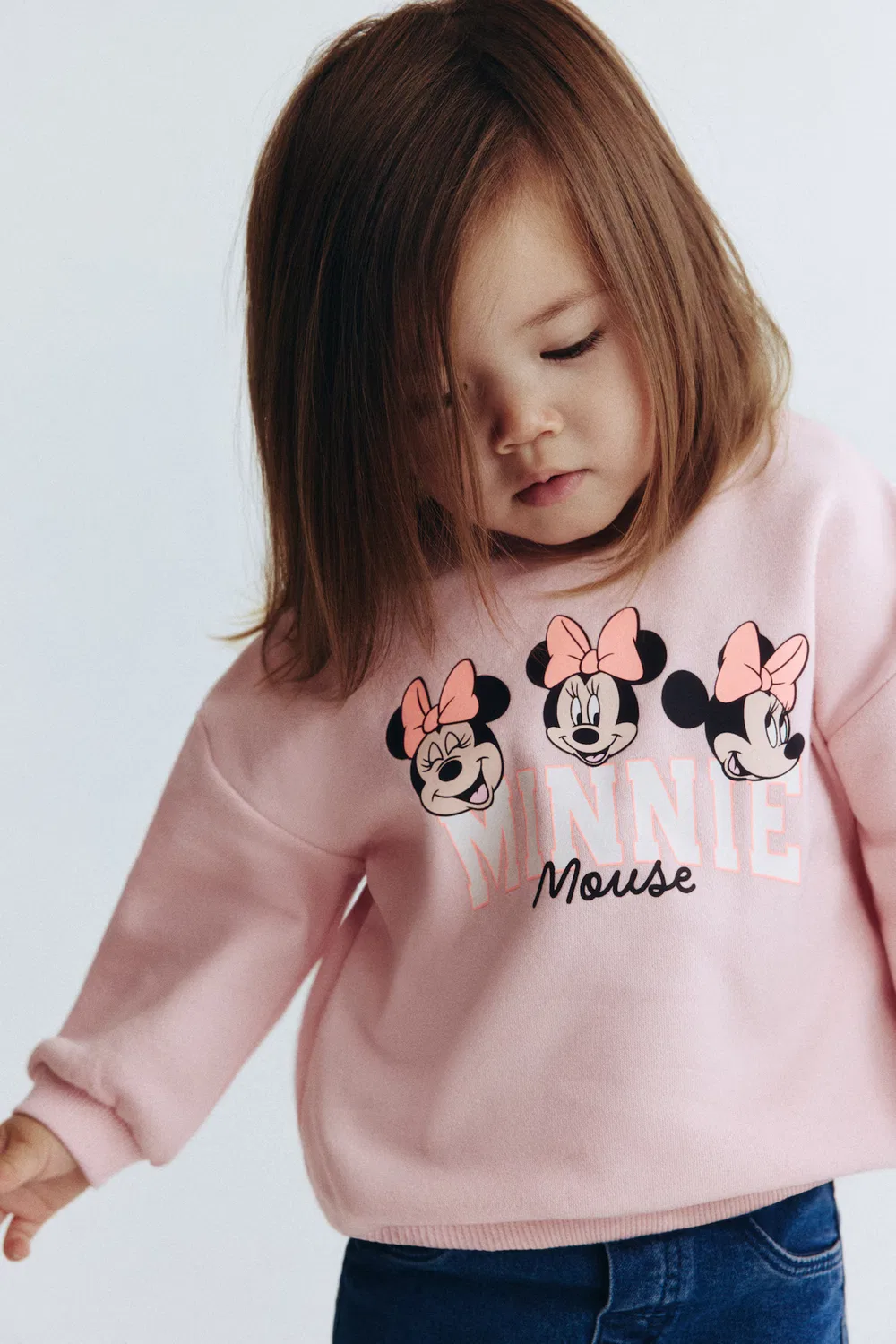 Толстовка с рисунком H&M, Hellrosa/Minnie Maus — фото 2