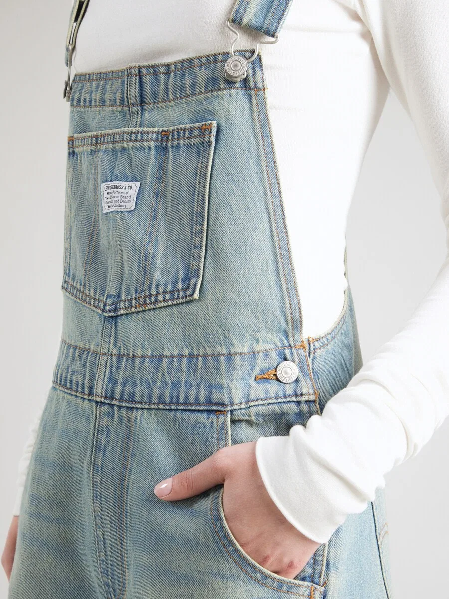 Джинсовый комбинезон LEVI'S Regular 'Vintage Overall' светло-голубого цвета — фото 3