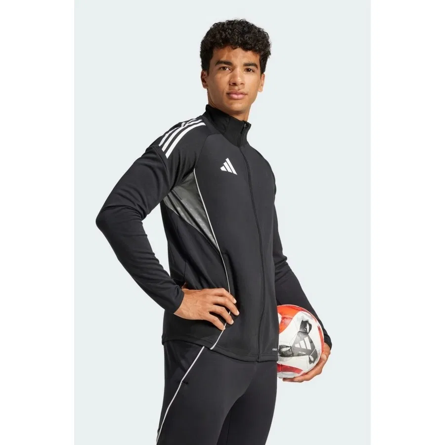 Мужской свитшот с высоким воротником и молнией Tiro 25 Competition adidas, Черный — фото 3
