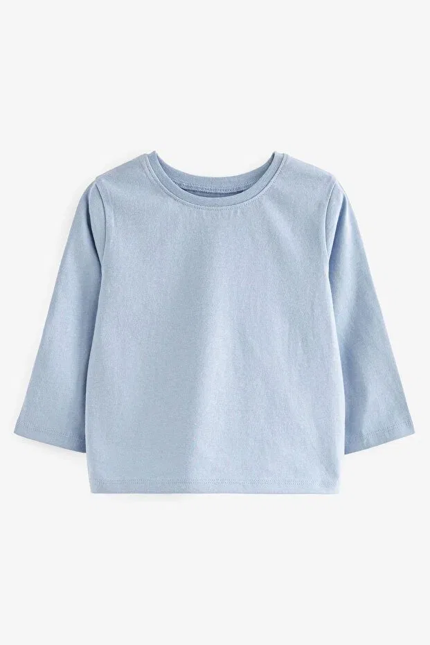 Детский комплект футболок с длинным рукавом с принтом Next Baby, Blue Green — фото 4