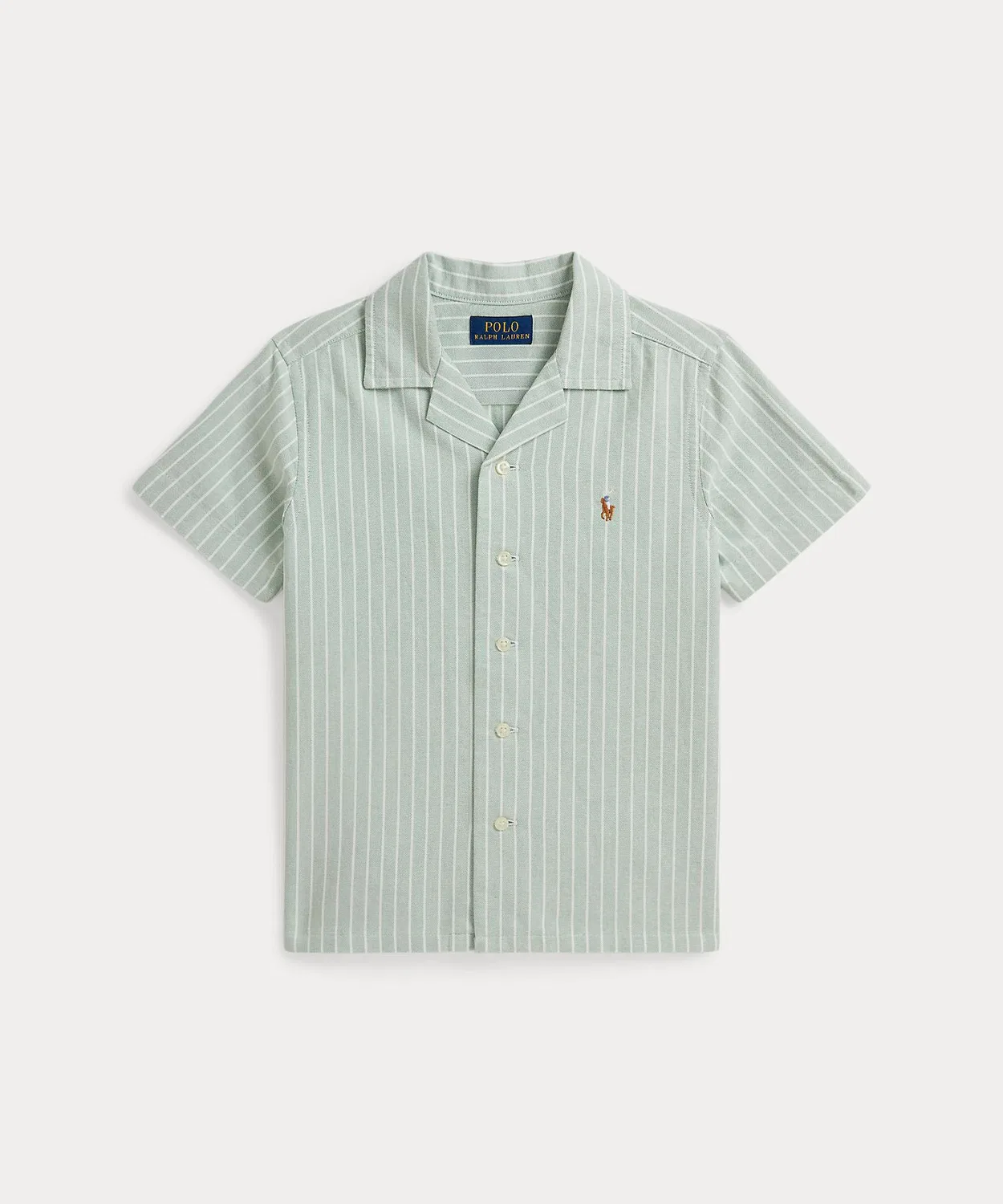 Детская рубашка с коротким рукавом в полоску Polo Ralph Lauren Childrenswear, Multi