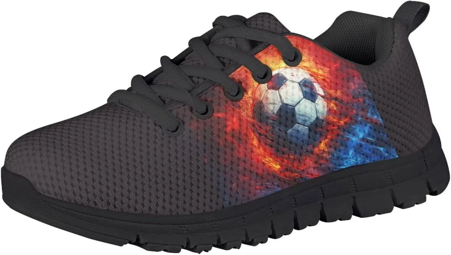 Детские кроссовки для мальчиков и девочек с сеткой Ystardream, Flaming Football