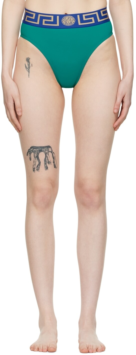 

Зеленые плавки бикини Greca Versace Underwear, Зеленый, Зеленые плавки бикини Greca Versace Underwear