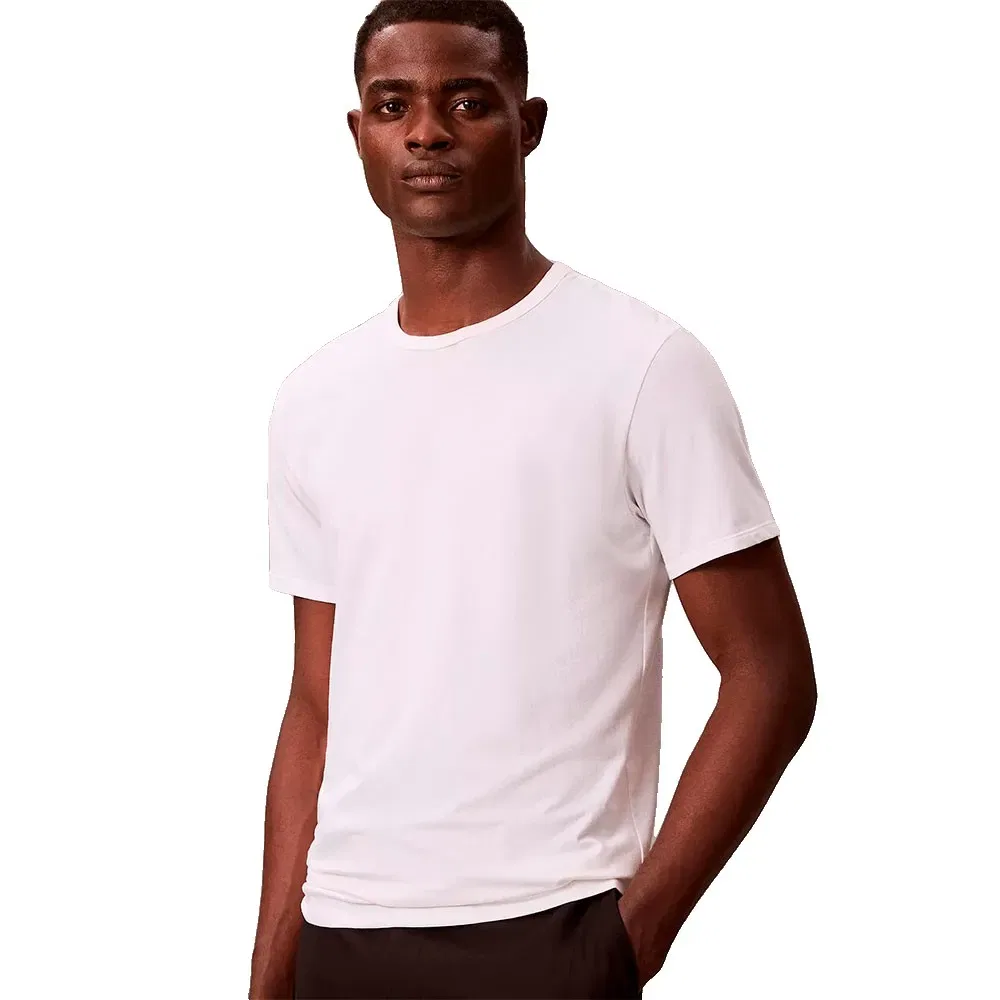 Футболка с коротким рукавом Supima Interlock Solid Calvin Klein, белый