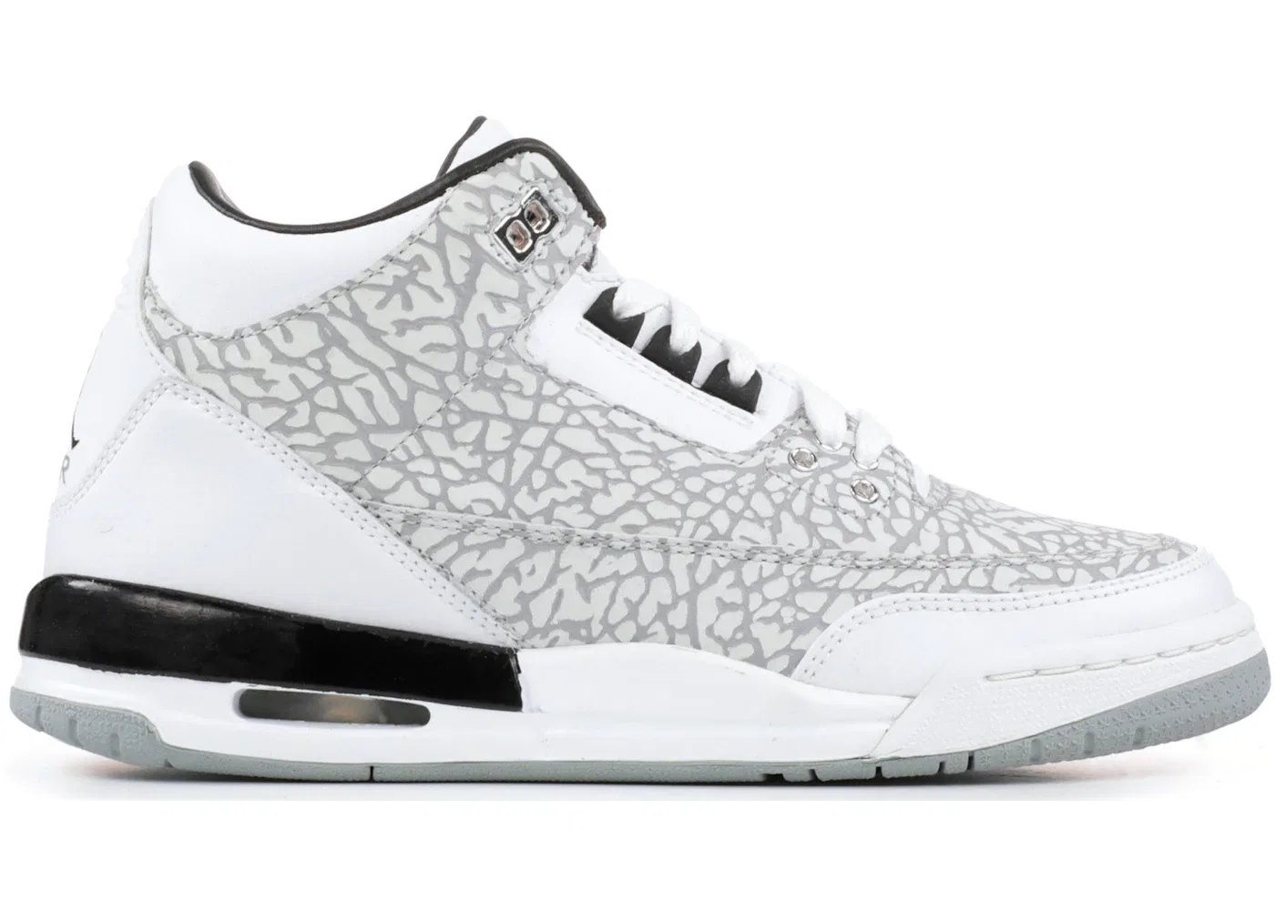Детские кроссовки Lifestyle Jordan 3 Retro White/Chrome-Varsity Red-Black