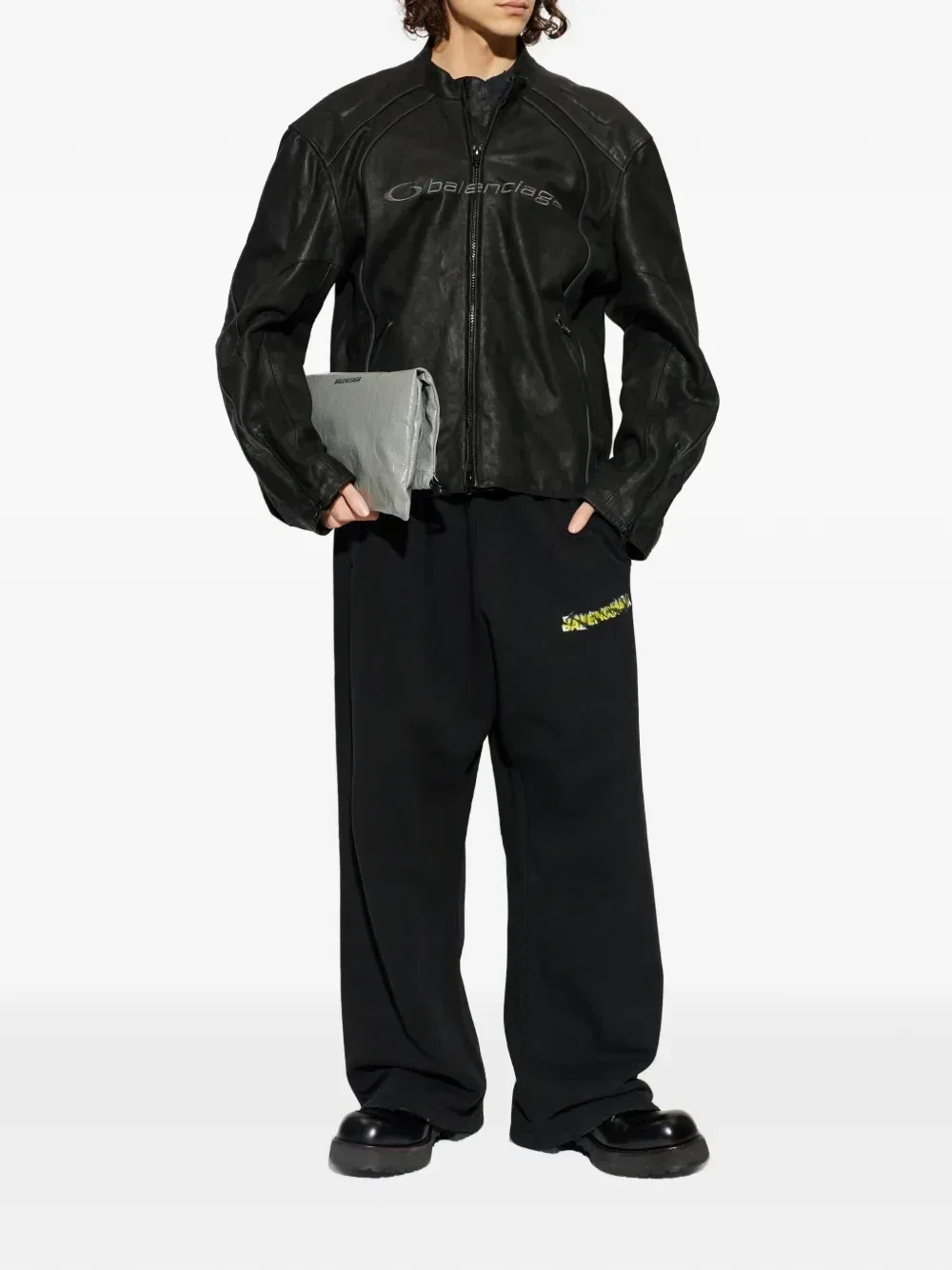 Треники Messy Spray Balenciaga, черный — фото 2