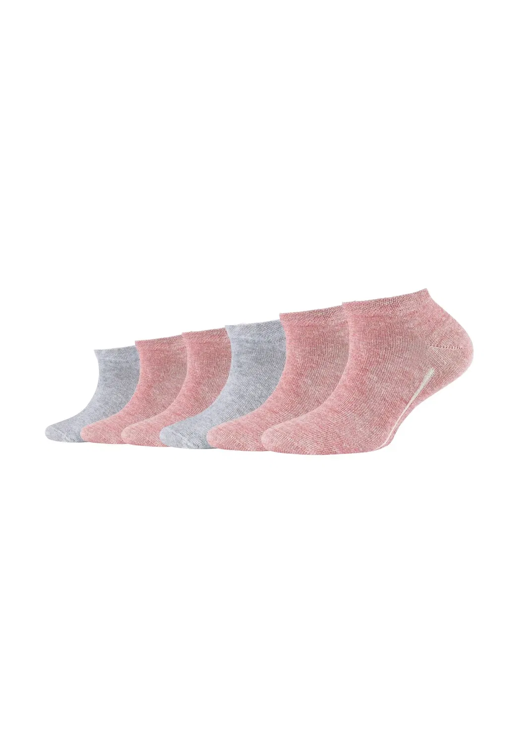 Носки 6 пар хлопковые Camano, розовый меланж