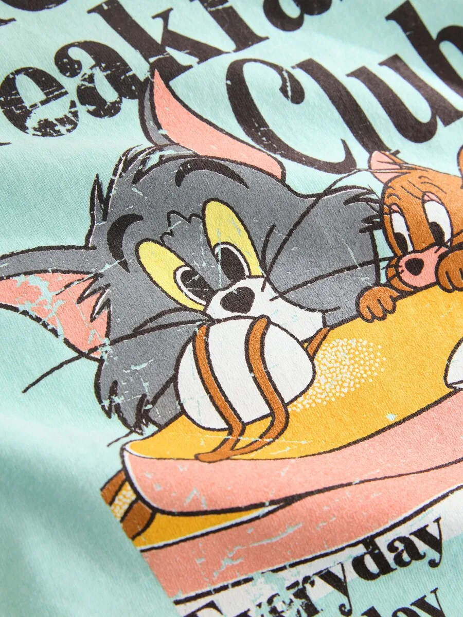 Футболка «Tom und Jerry» цвета морской волны Next — фото 4