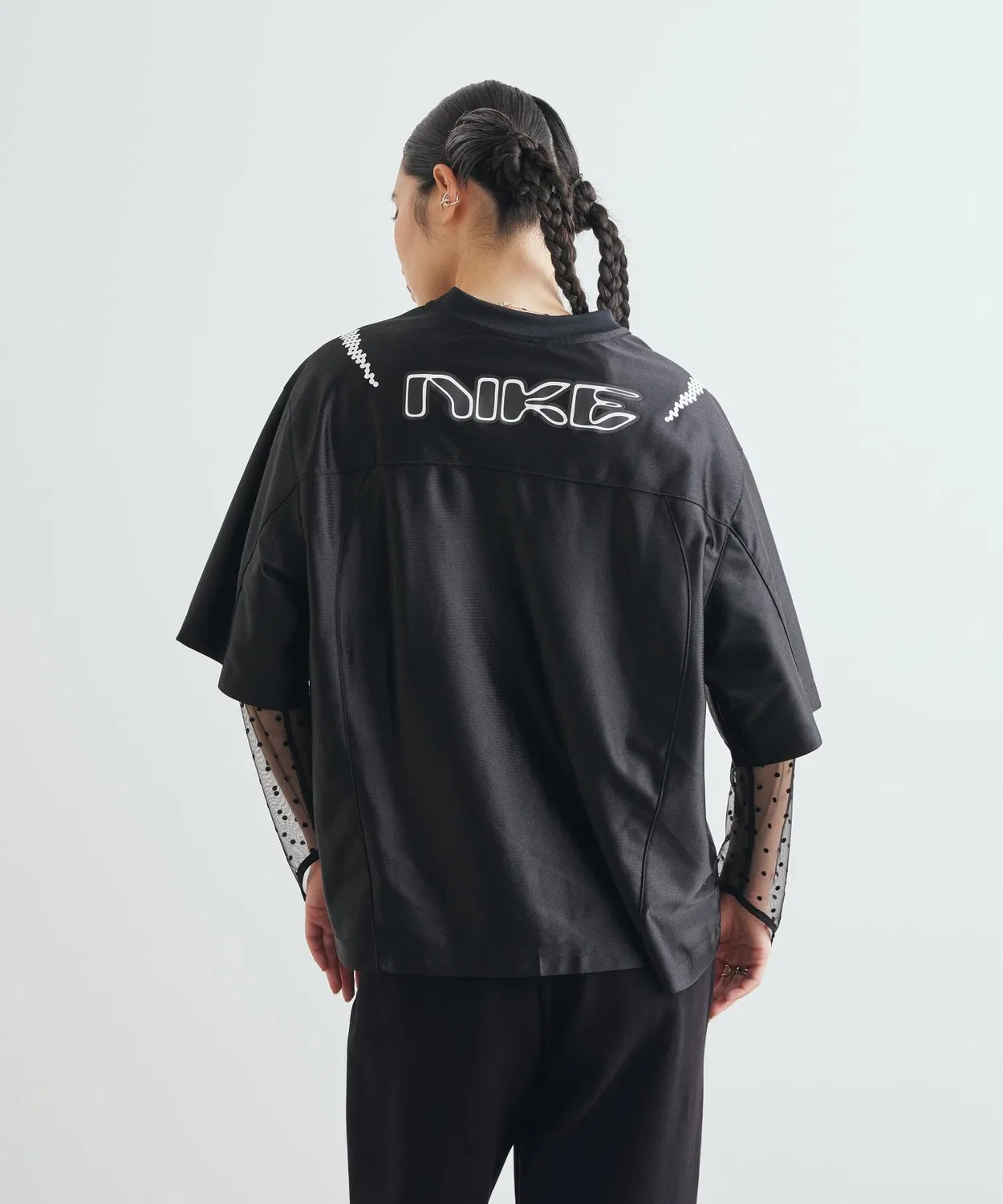 Женская футболка оверсайз с принтом Nike Sportswear IQ6138-010, Black — фото 3