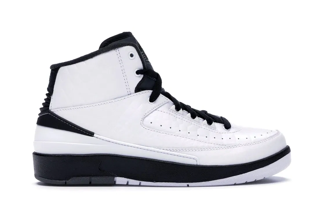 Детские кроссовки с принтом Jordan 2 Retro Wing It (GS) Jordan, White/Black-Cool Grey