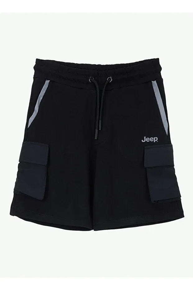 Детские шорты для мальчиков хлопковые j6sb-sht7802 Jeep, Black