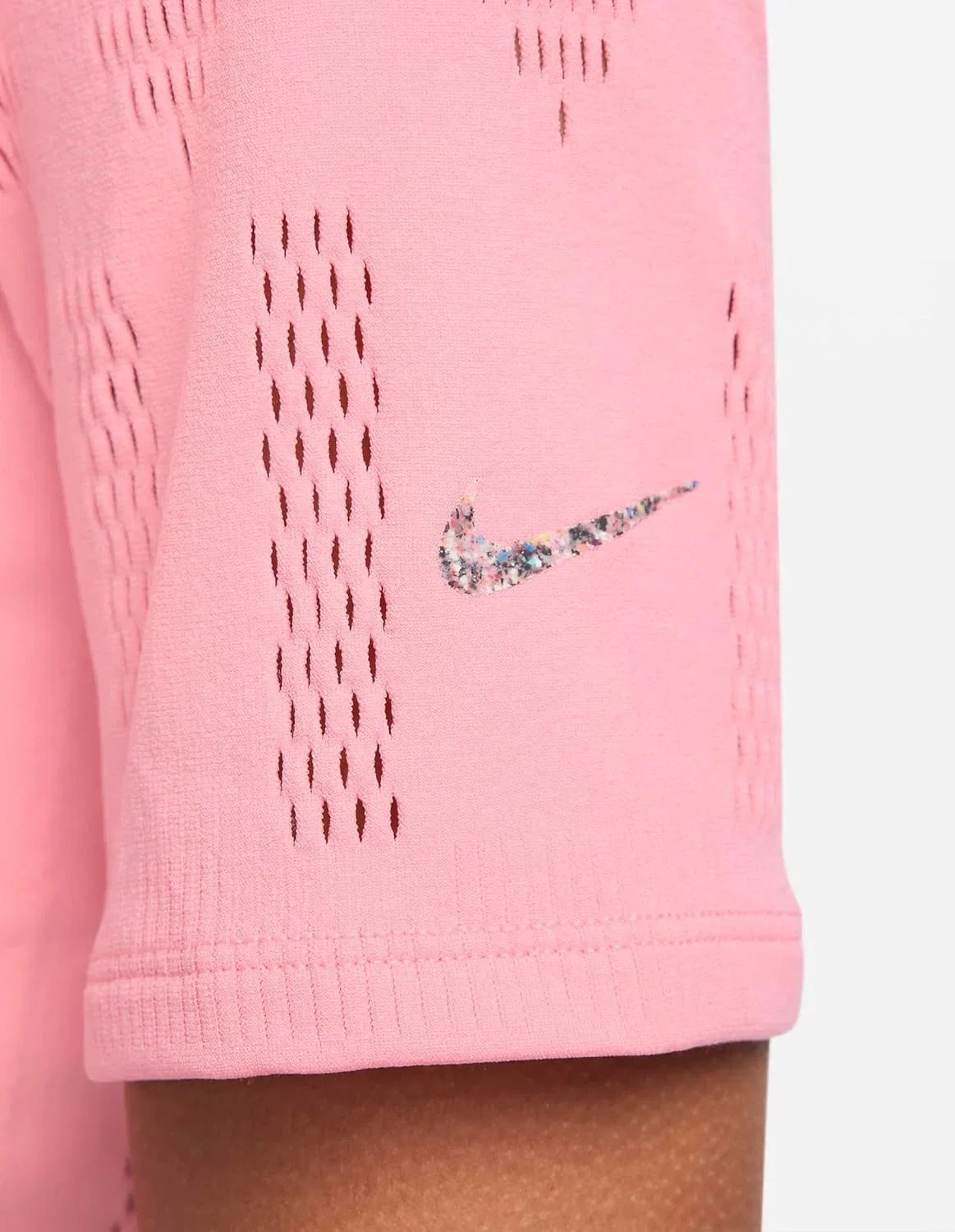 Женский укороченный топ для йоги Nike, Coral Chalk — фото 3
