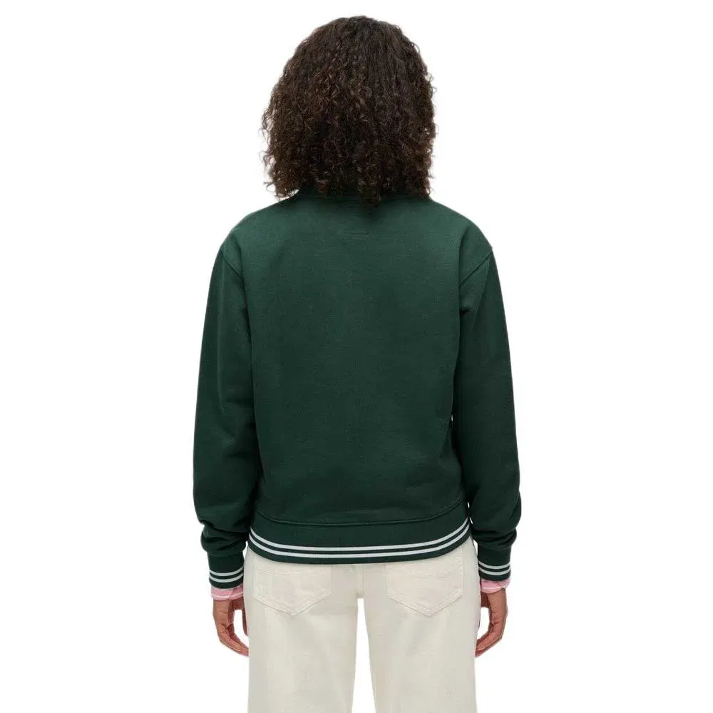 Свитер с молнией Country Club Embossed Superdry, зеленый — фото 2