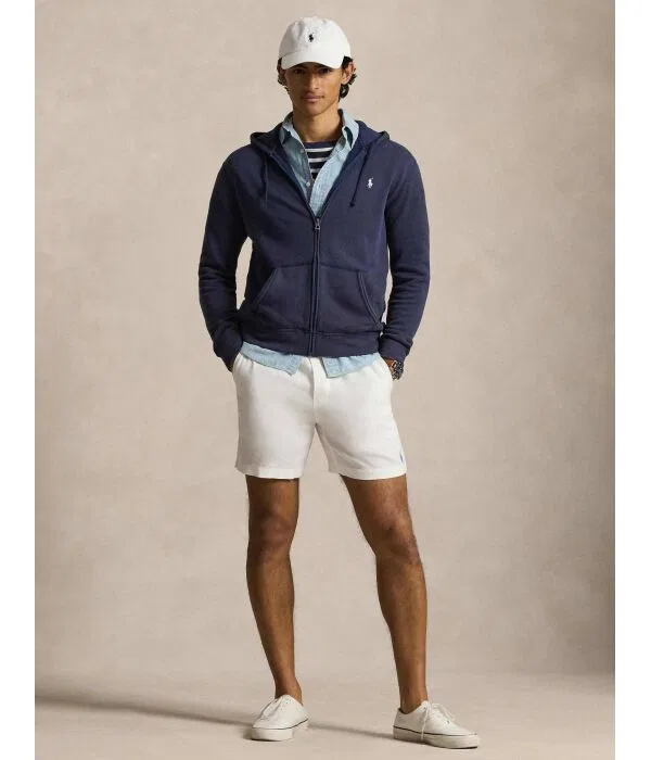 Мужская флисовая кофта на молнии Regular Fit Polo Ralph Lauren, Blu Marino — фото 2