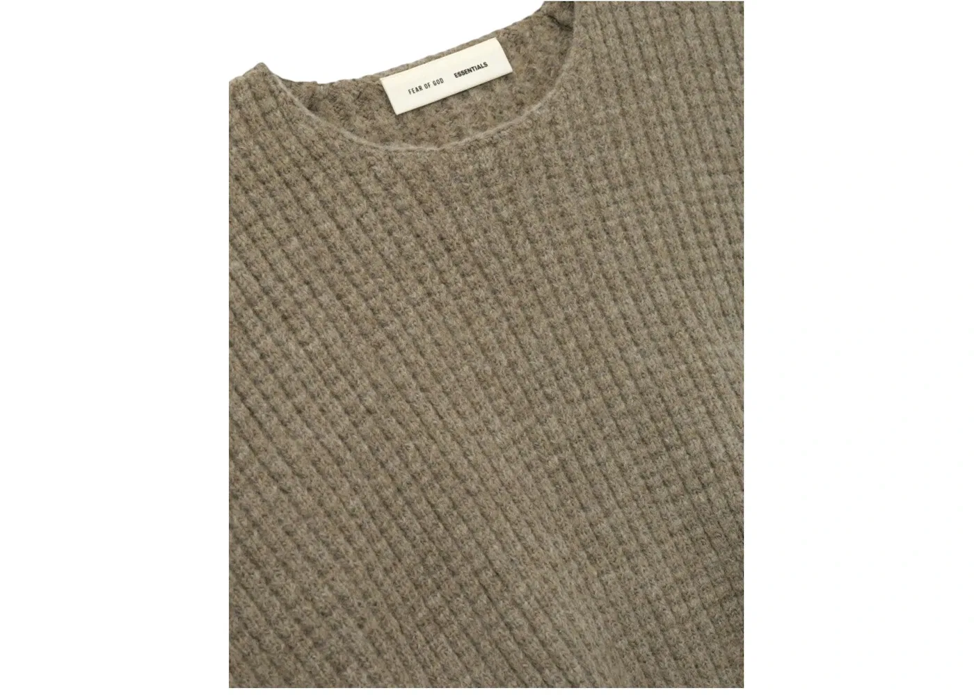 Женский свитер с высоким воротником из плотного вафли Sweater Fear of God, Homestead Heather — фото 3