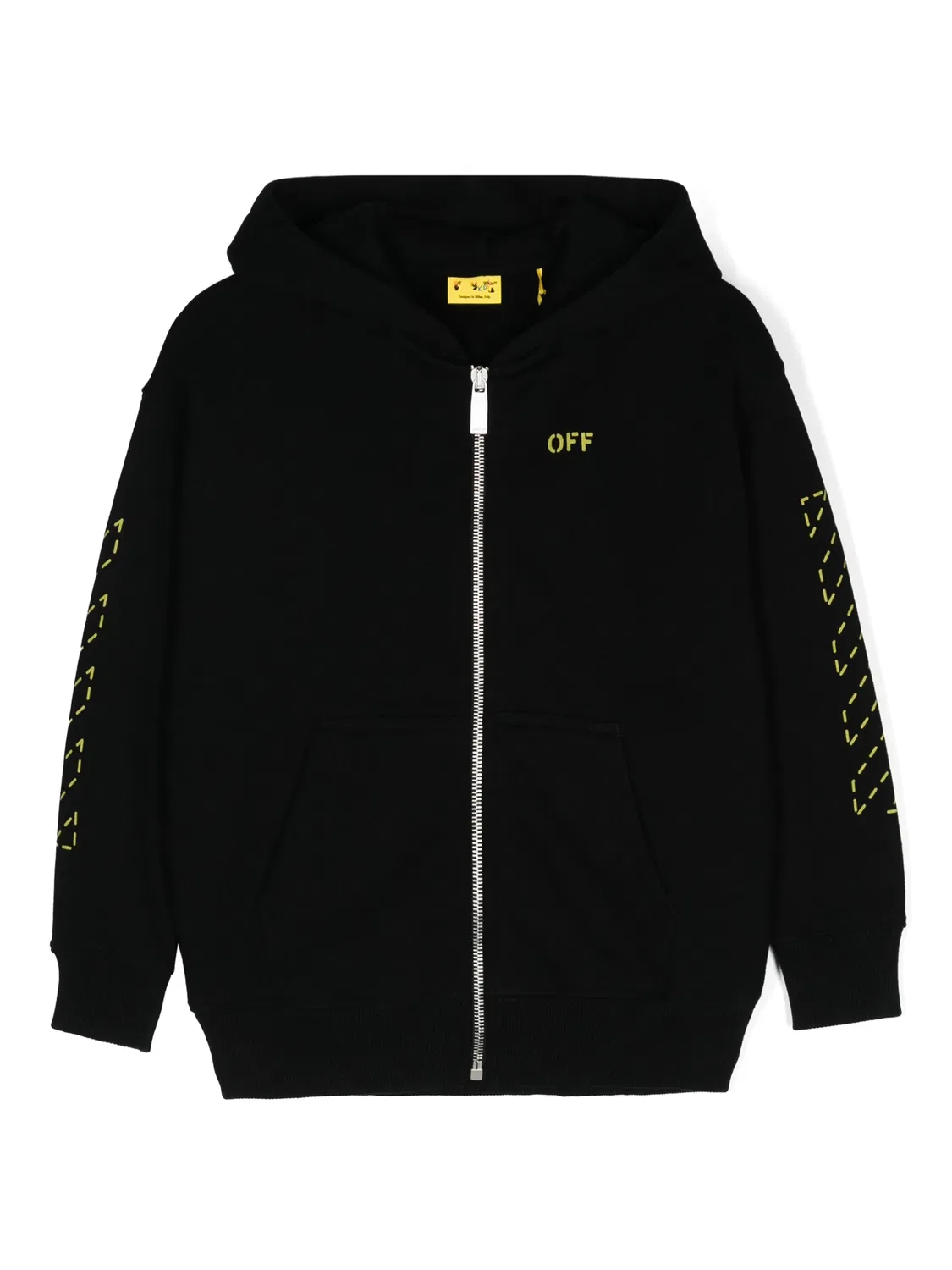 OFF-WHITE Худи Arrow Stitch черный