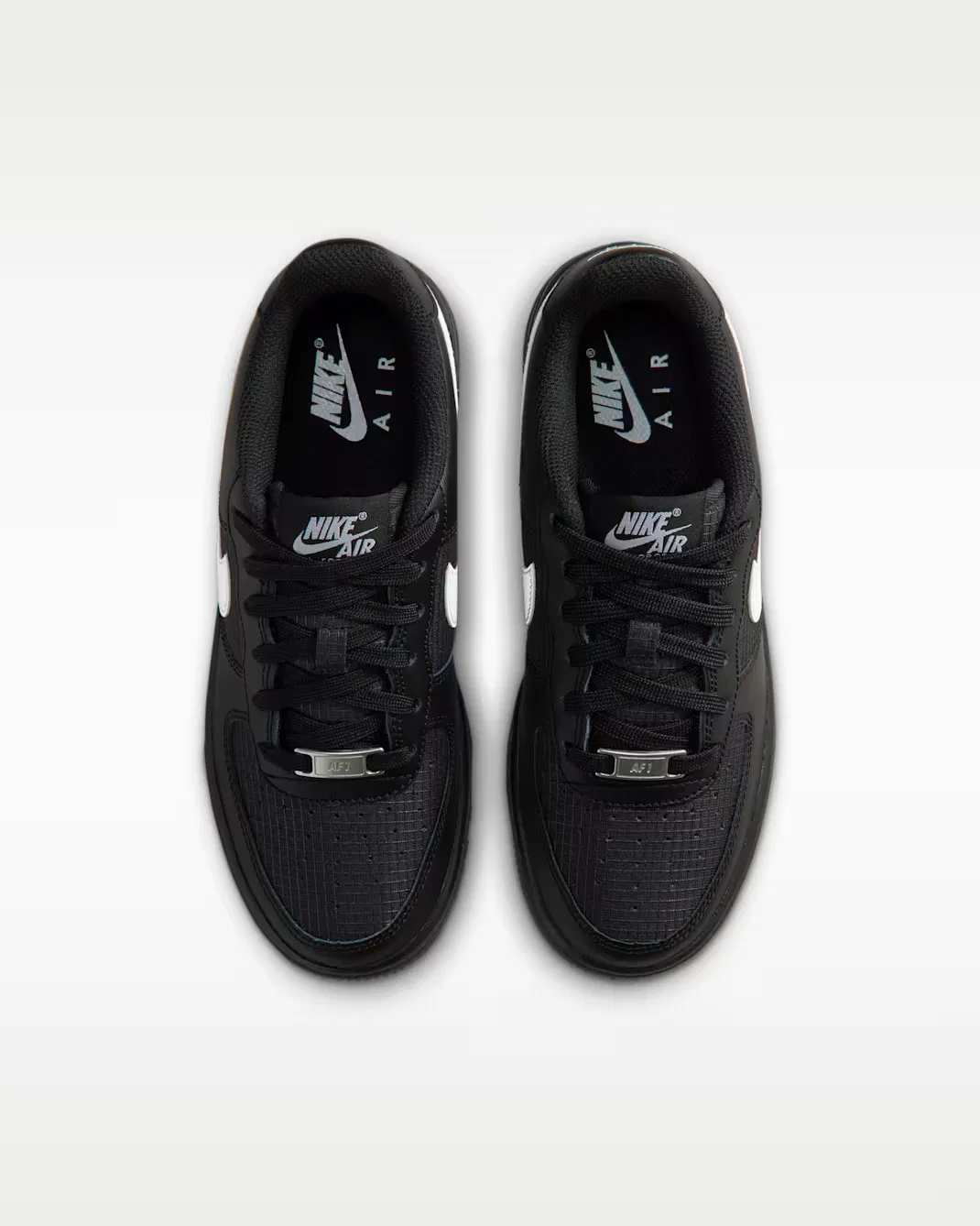 Кроссовки для детей постарше Nike Air Force 1 Tech, Black/Black/White — фото 4
