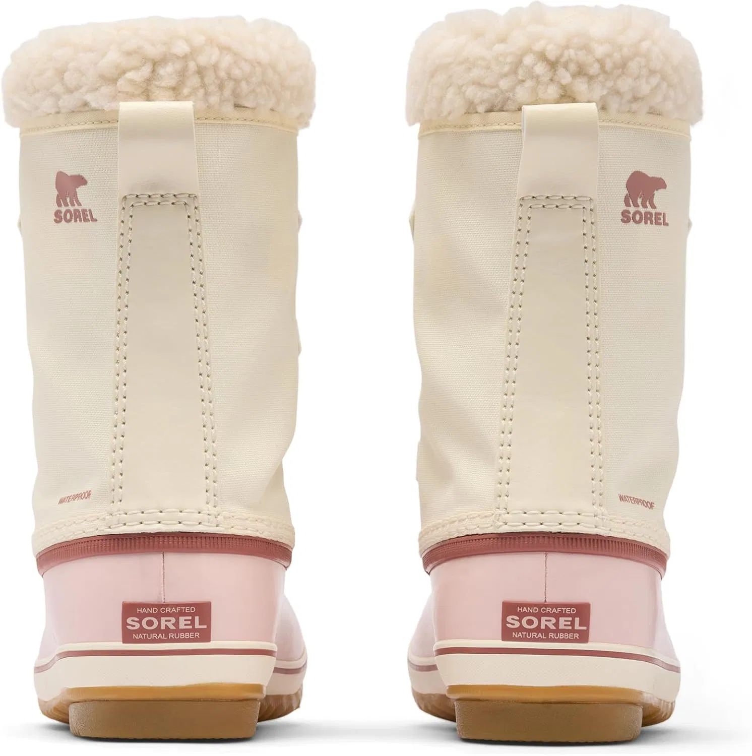 Детские снежные ботинки для девочек Yoot Pac SOREL, Snow/Pink Salt — фото 3