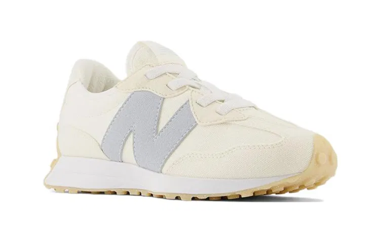 Детские кроссовки для мальчиков с широкой колодкой New Balance NB 327, Ecru — фото 4