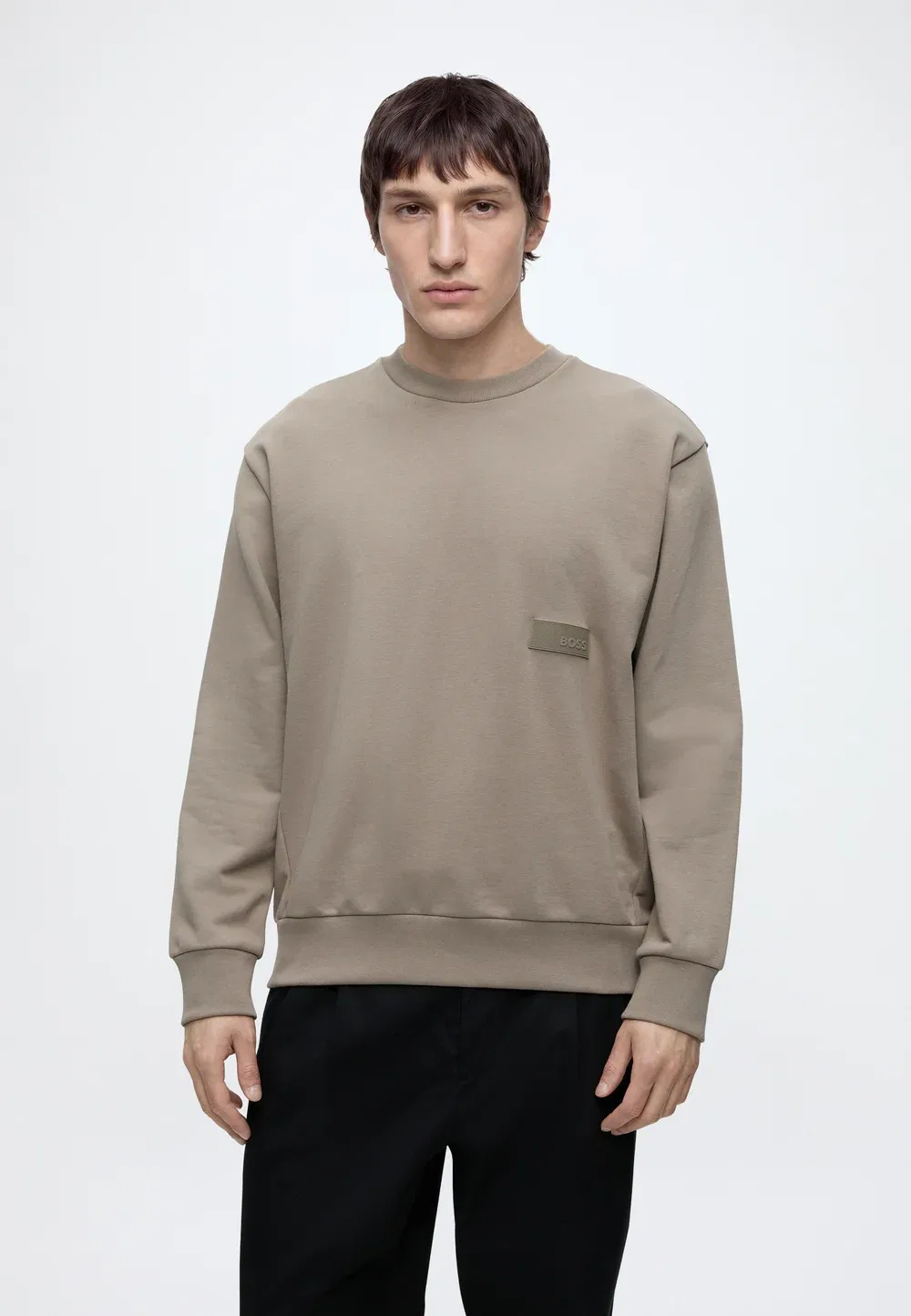 Свитшот с круглым вырезом Boss, Light/Pastel Green
