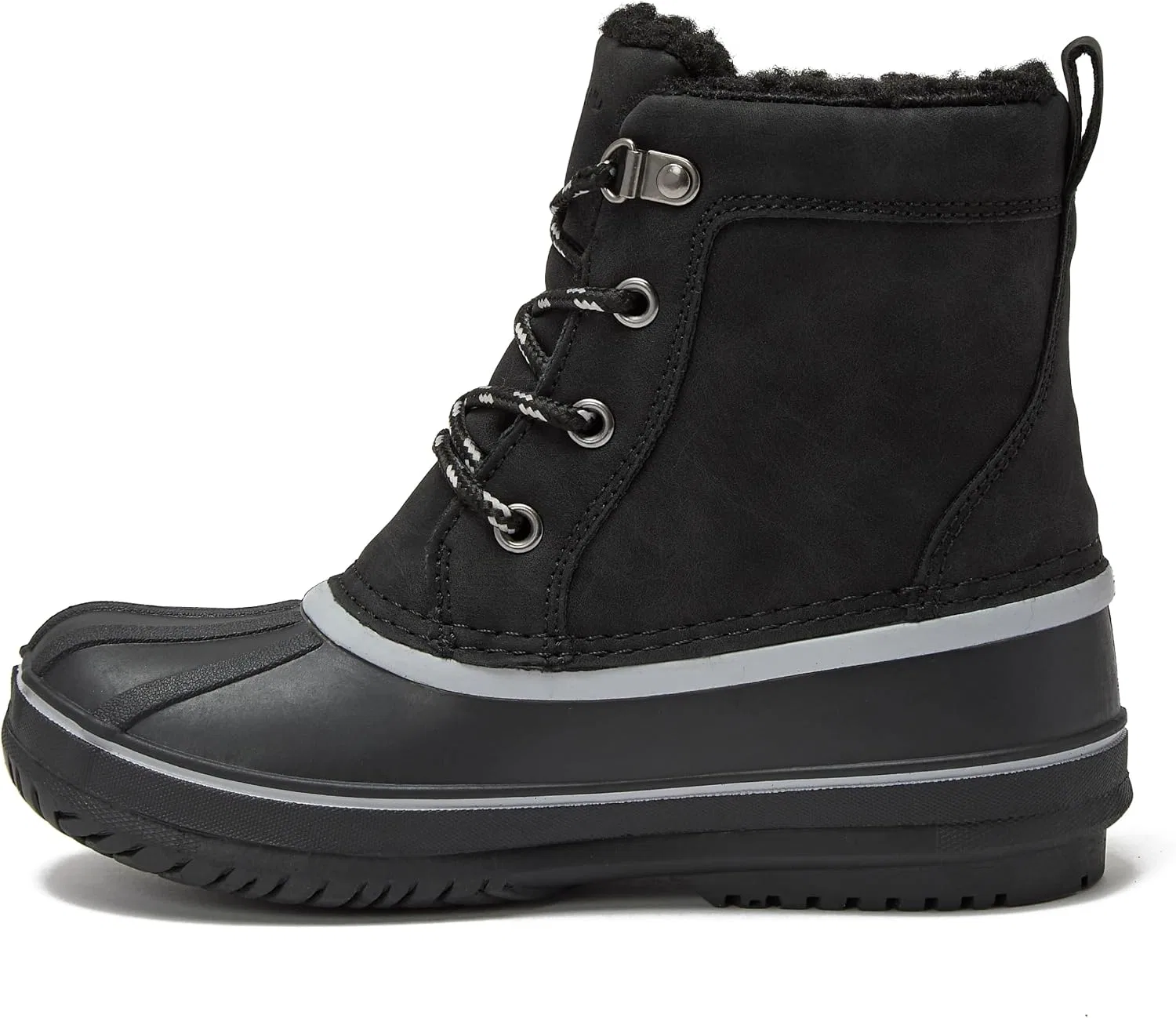 Детские снежные ботинки для девочек утепленные водонепроницаемые Wynn Snow Boots Lands' End, Black — фото 4