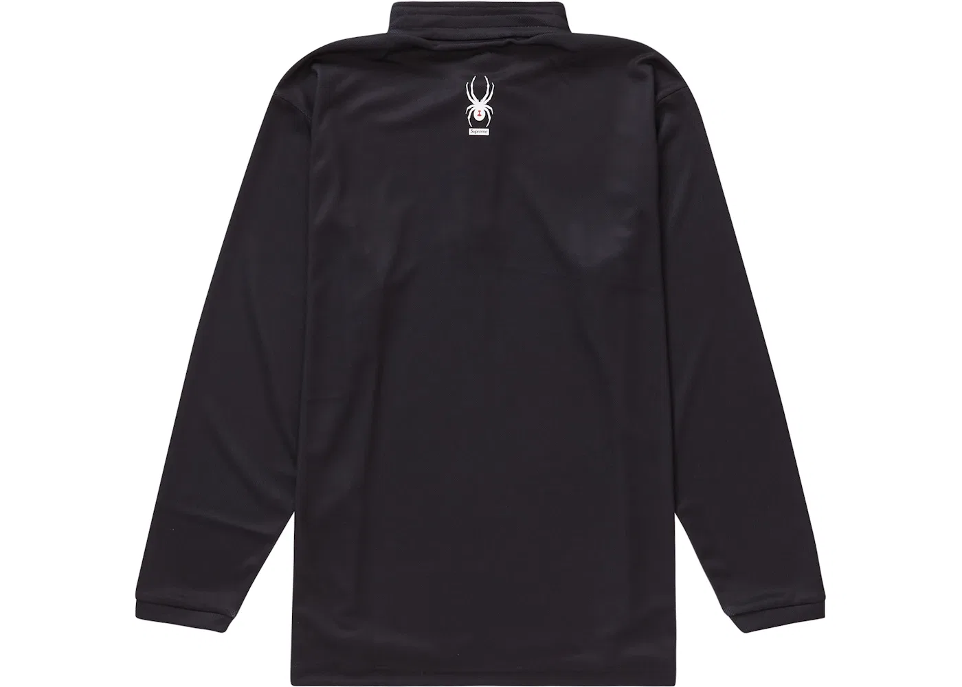 Мужской анорак с принтом паутины Spyder Web Half Zip Supreme, черный — фото 3