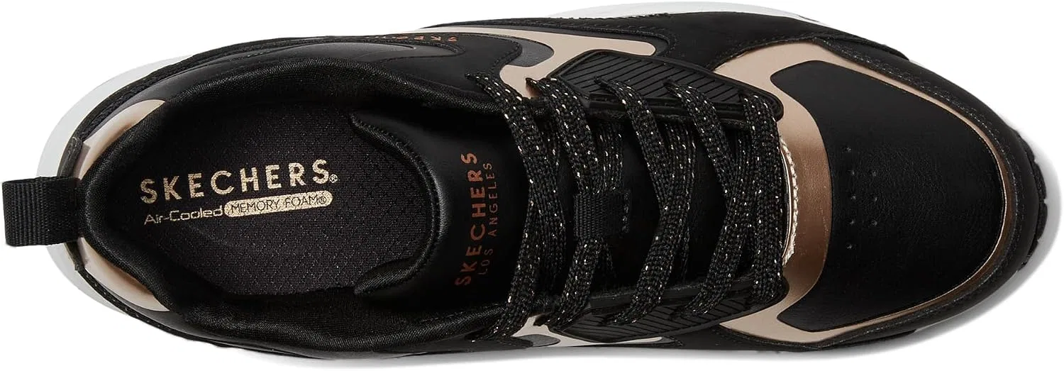 Детские кроссовки для девочек UNO Gen1 Color Surge Skechers, Black/Rosegold — фото 2