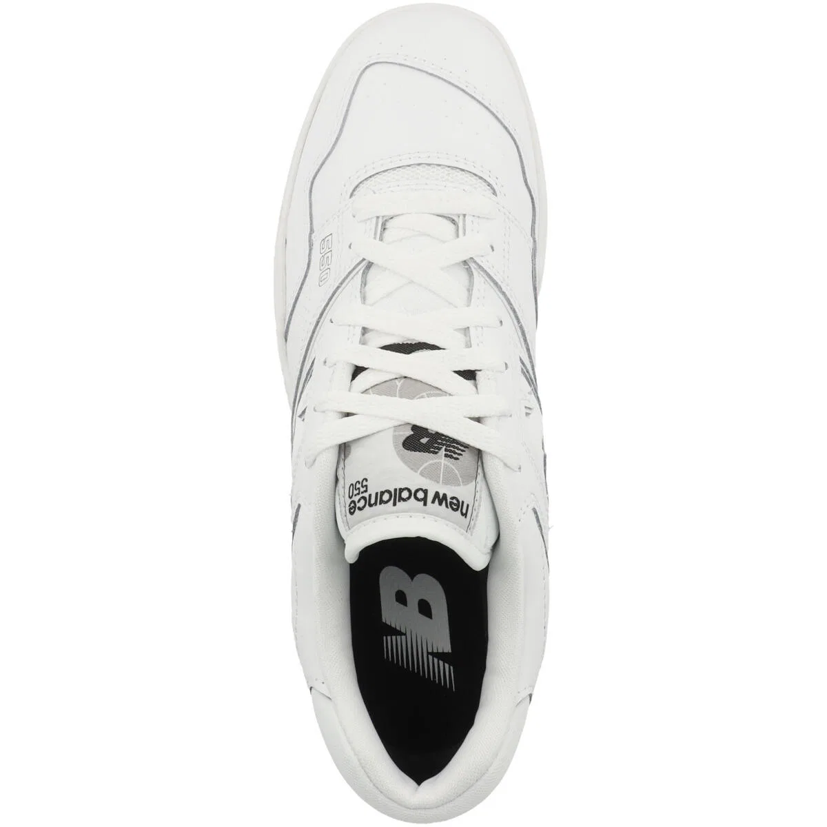 Детские кожаные кроссовки BB 550 New Balance, Weiss — фото 2