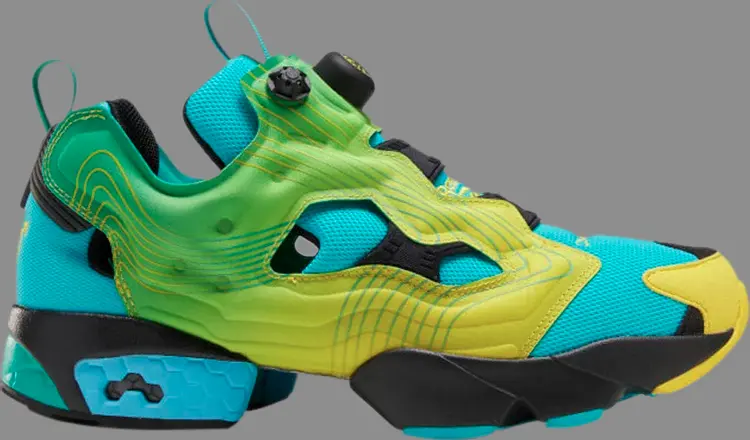 

Кроссовки chromat x instapump fury og 'emerald' Reebok, синий, Синий;зеленый, Кроссовки chromat x instapump fury og 'emerald' Reebok, синий