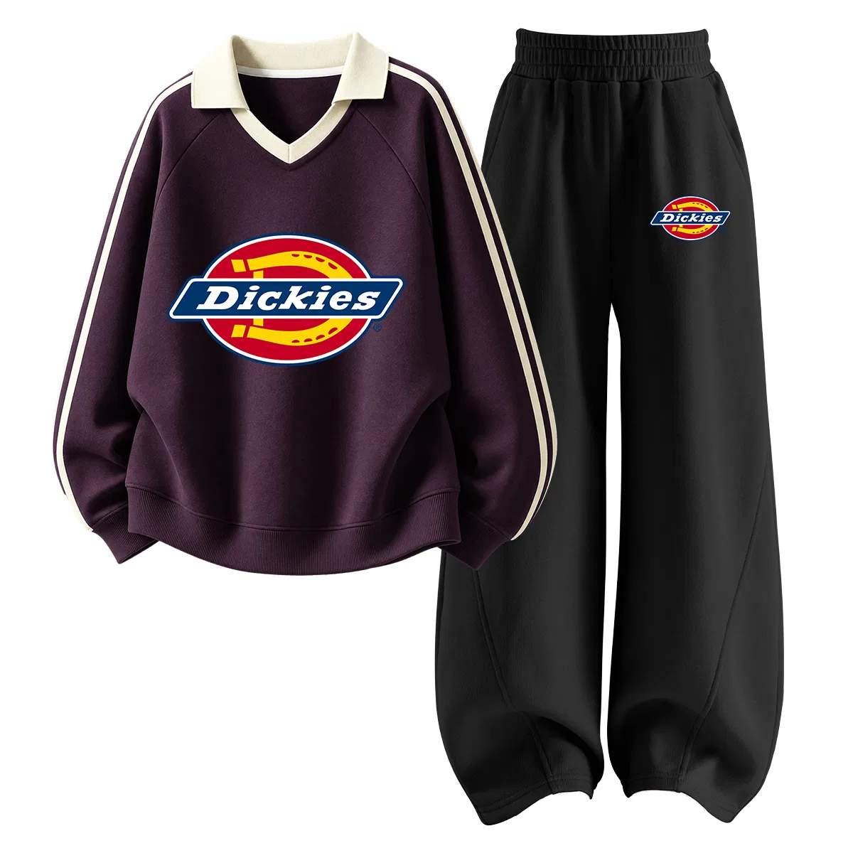Детский комплект из двух поло с воротником, модель Standard Thick, Dickies, Berry Purple/Dark Reddish Purple — фото 4