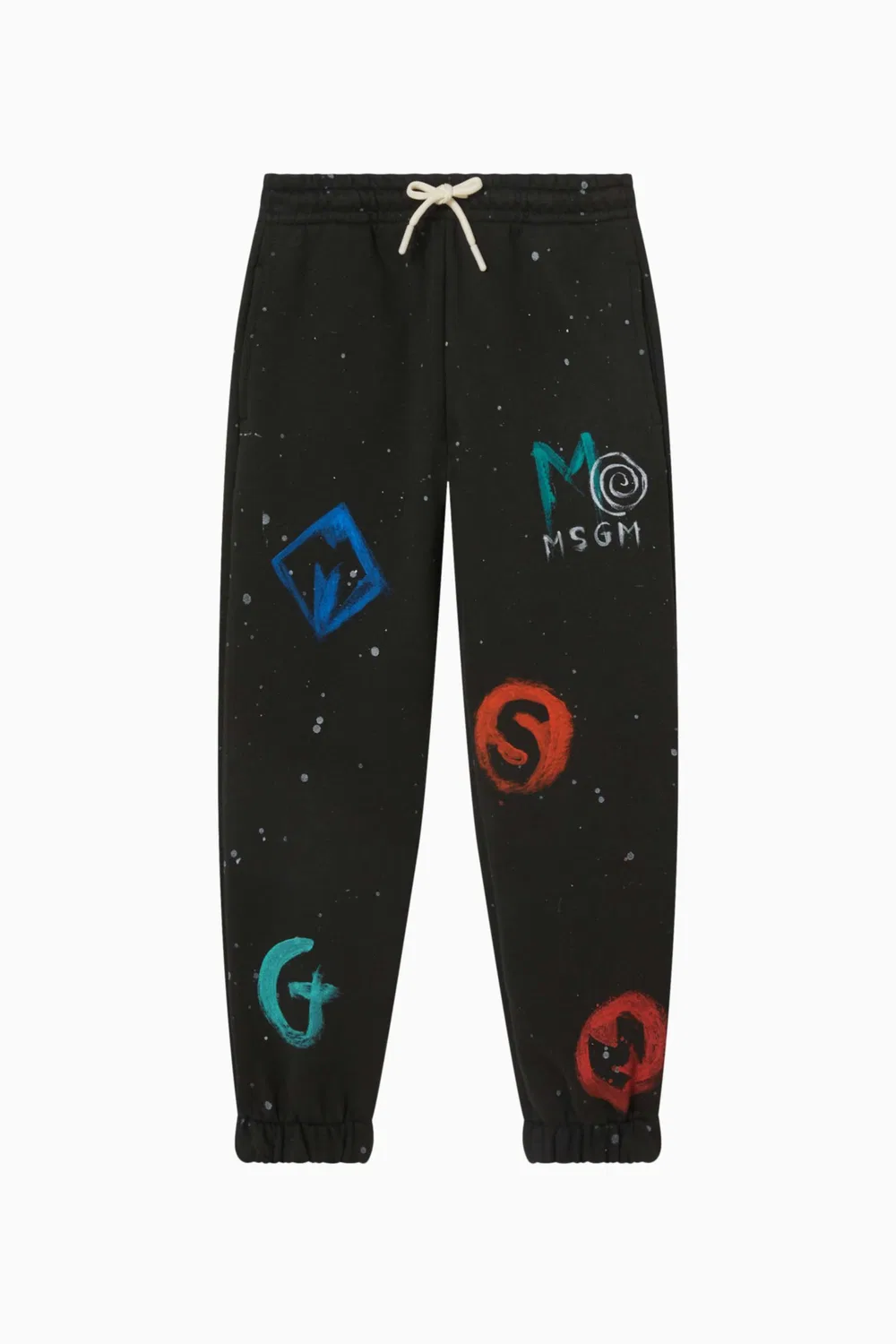 Штаны хлопковые Painted Logo MSGM