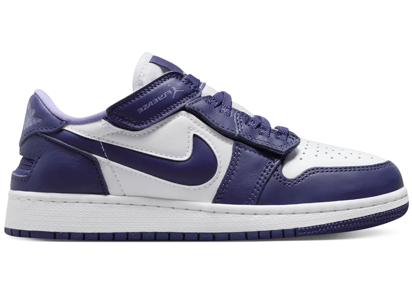 Детские кроссовки с принтом Jordan 1 Low FlyEase Jordan, Sky J Purple/White/Sky J Light Purple