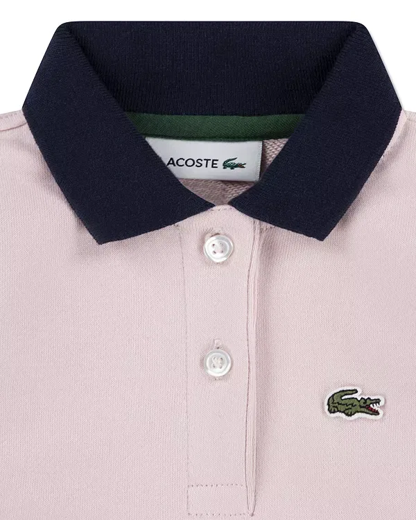 Детское платье для девочек из футера с плиссе Lacoste, Nidus — фото 3