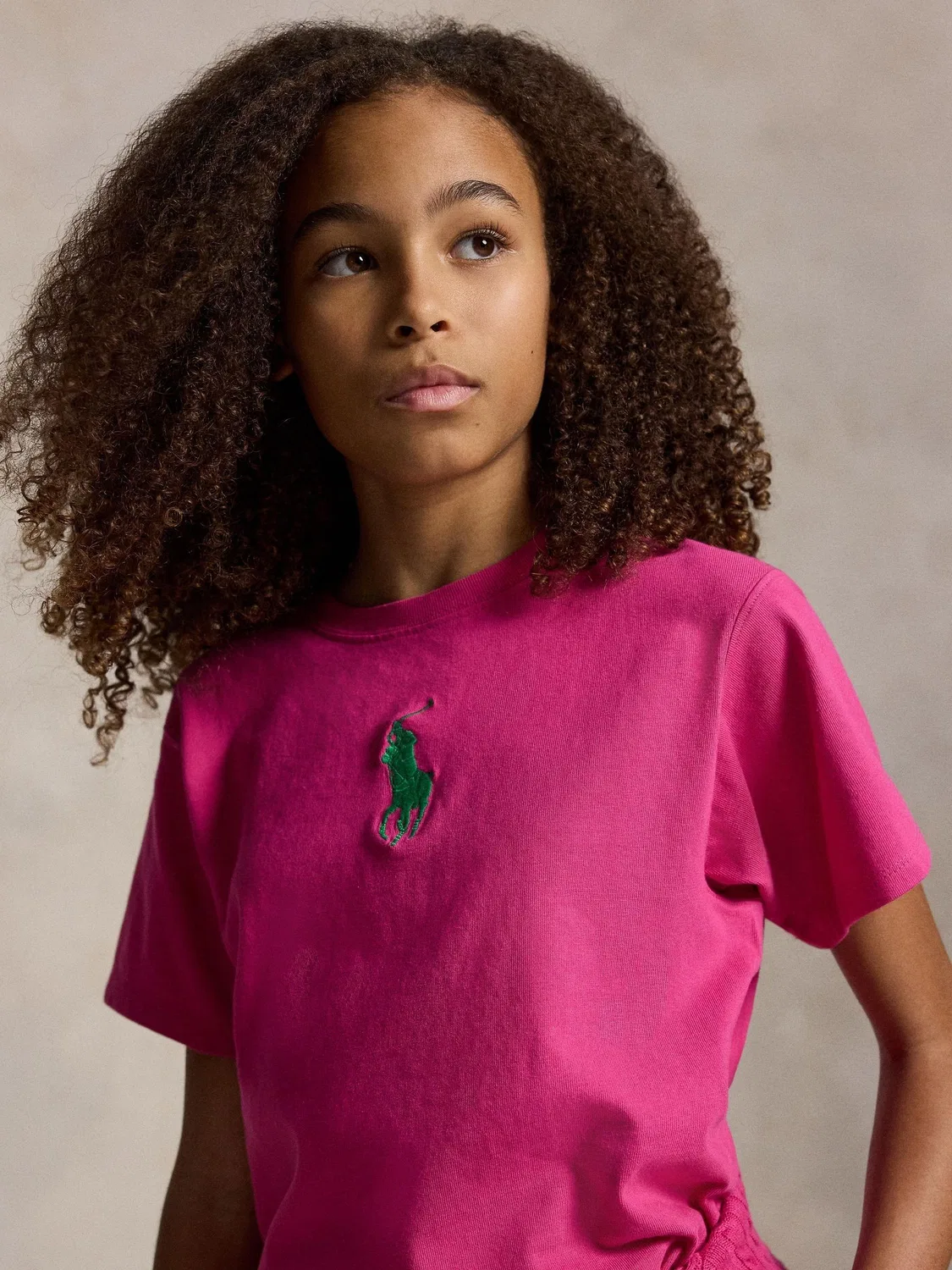 Футболка оверсайз Pony Player Polo Ralph Lauren, розовый — фото 3