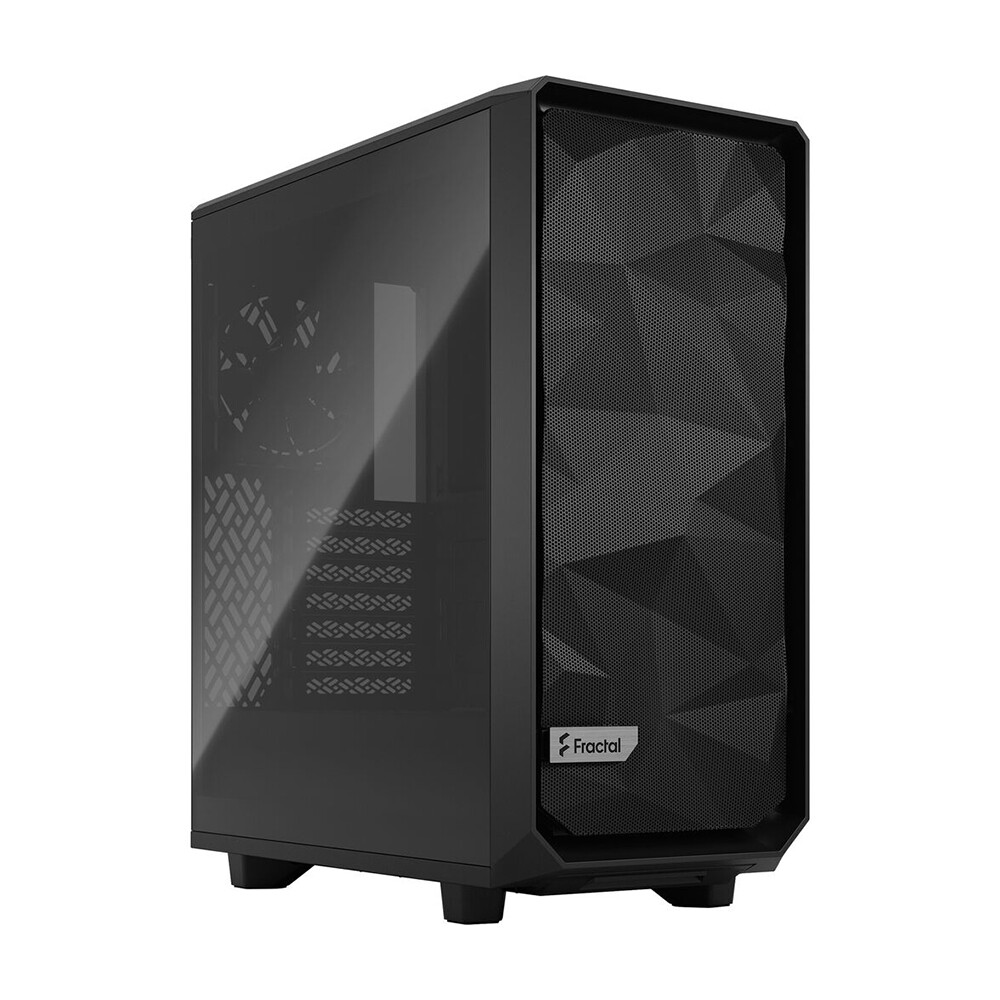 

Корпус Fractal Design Meshify 2 Compact, Mid Tower, чёрный, светлое стекло
