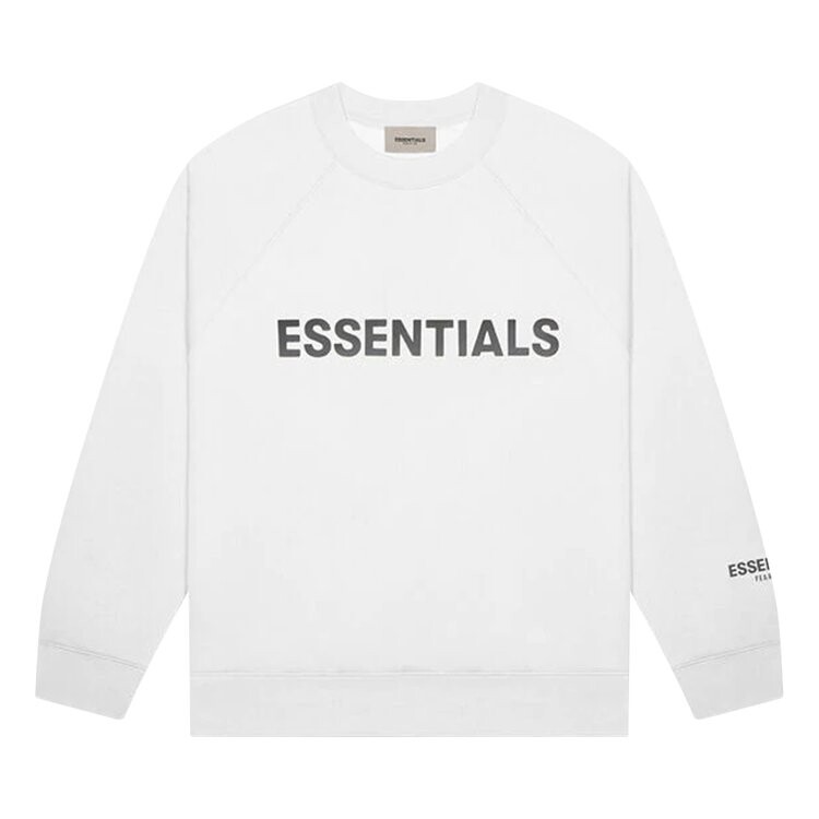 

Толстовка Fear of God Essentials Crewneck Sweatshirt 'White', белый
