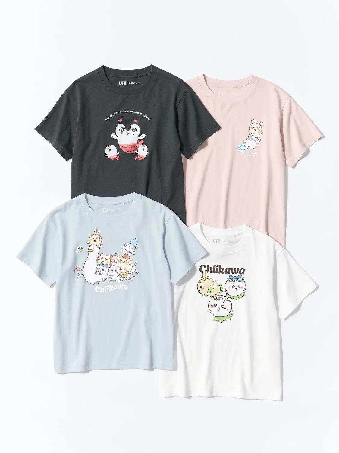Футболка Uniqlo Girls Chiikawa, розовая — фото 3