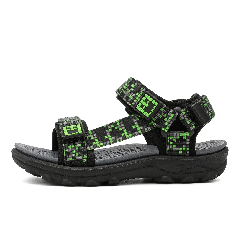 Детские сандалии с открытым носком VENICEW, Black Green