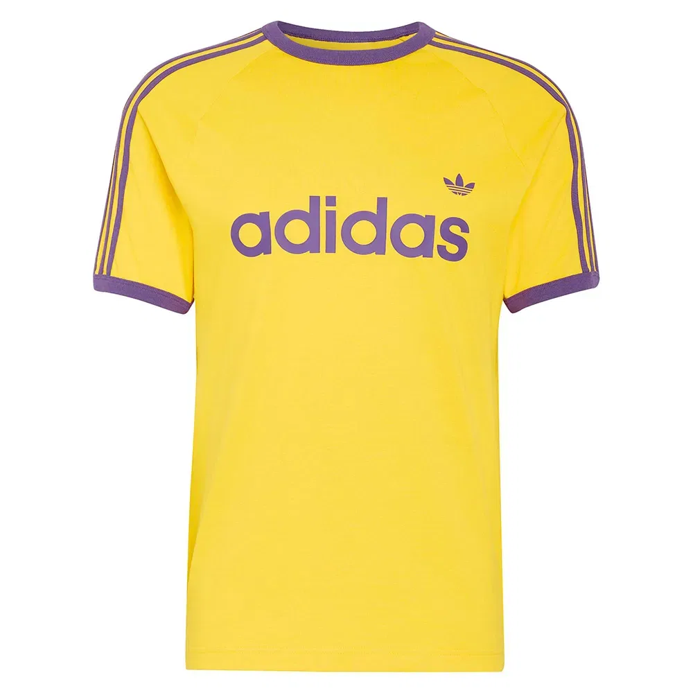 Футболка с коротким рукавом 3 Stripes Slim Ringer Adidas Originals, желтый — фото 3
