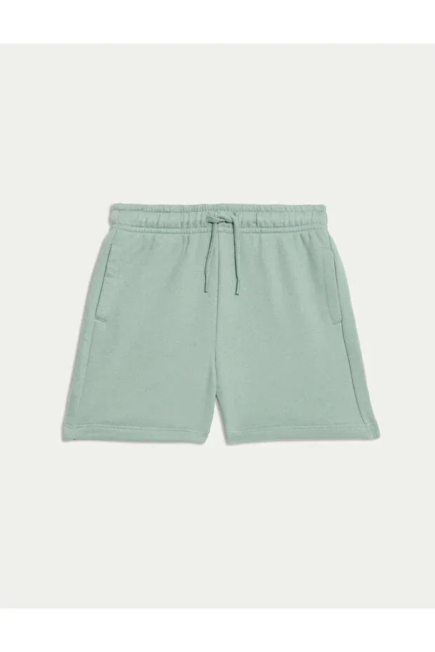 Детские шорты для мальчиков хлопковые Regular fit shorts Marks & Spencer, Green