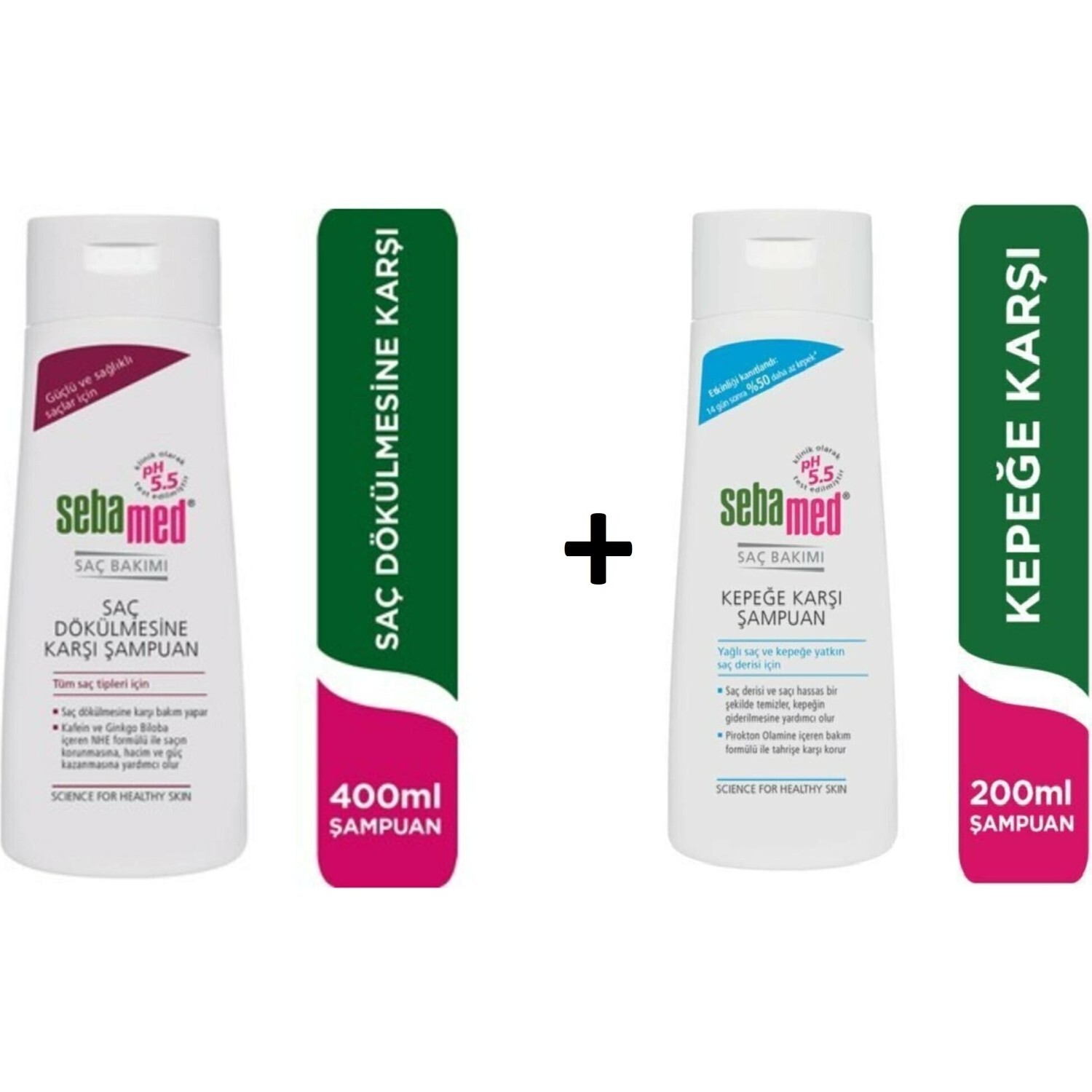 

Шампунь Sebamed Anti-Spill, 400 мл + Шампунь Sebamed против перхоти, 200 мл