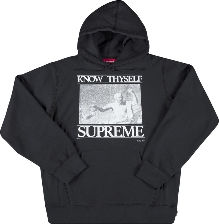 

Толстовка Supreme Know Thyself Hooded Sweatshirt 'Black', черный