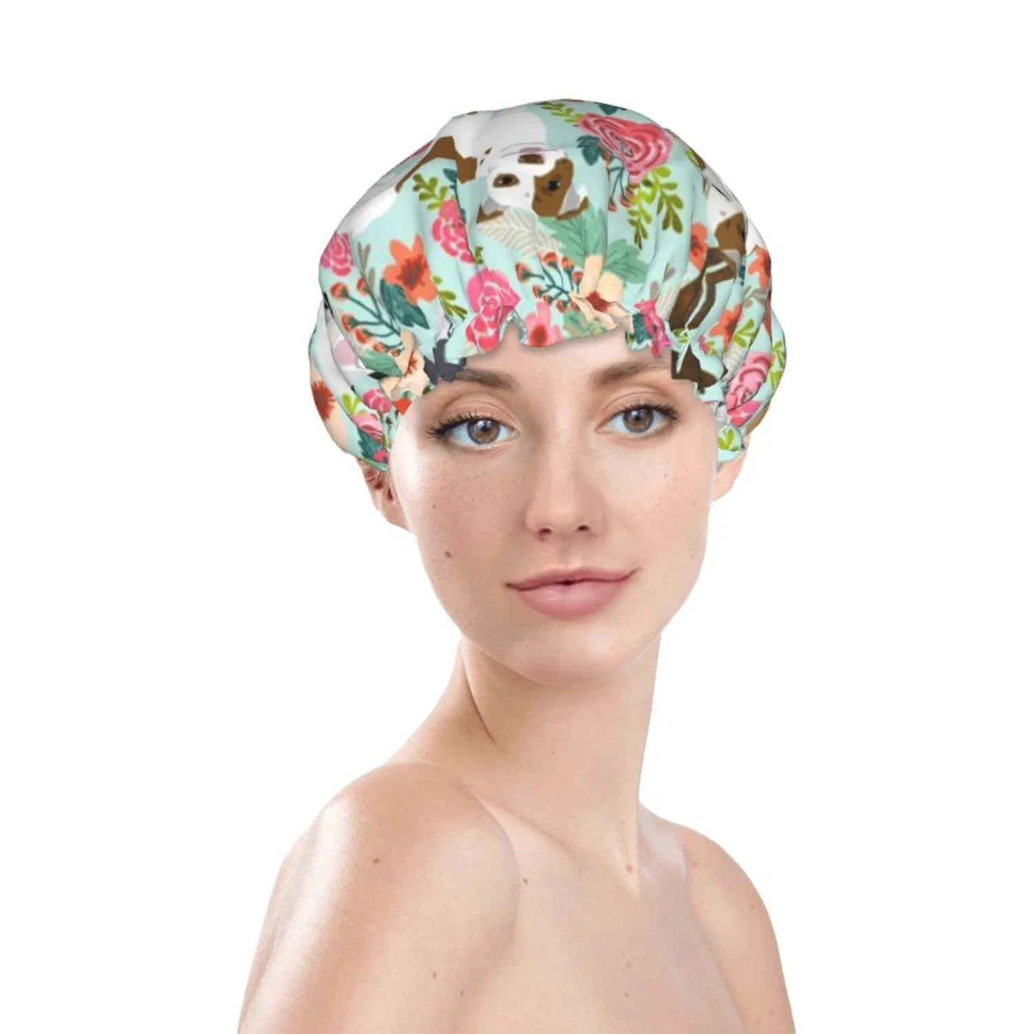Шапочка для душа Oudrspo, Double Layer Waterproof — фото 3