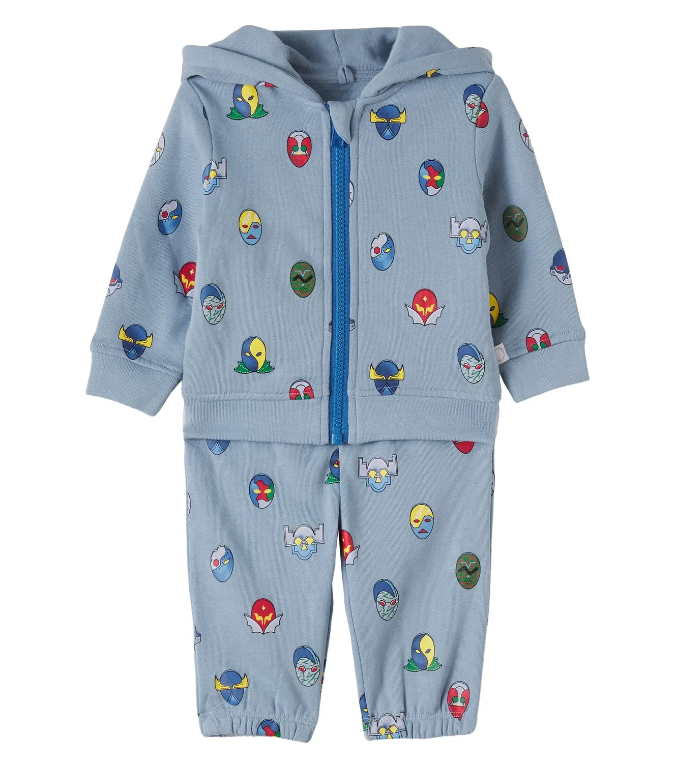 Комплект из толстовки и спортивных штанов с принтом Stella Mccartney Kids, синий