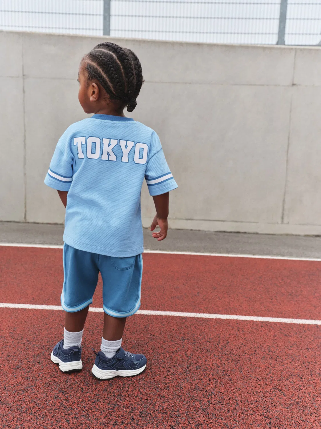 Спортивный костюм Varsity Shorts Set Next, голубой — фото 3