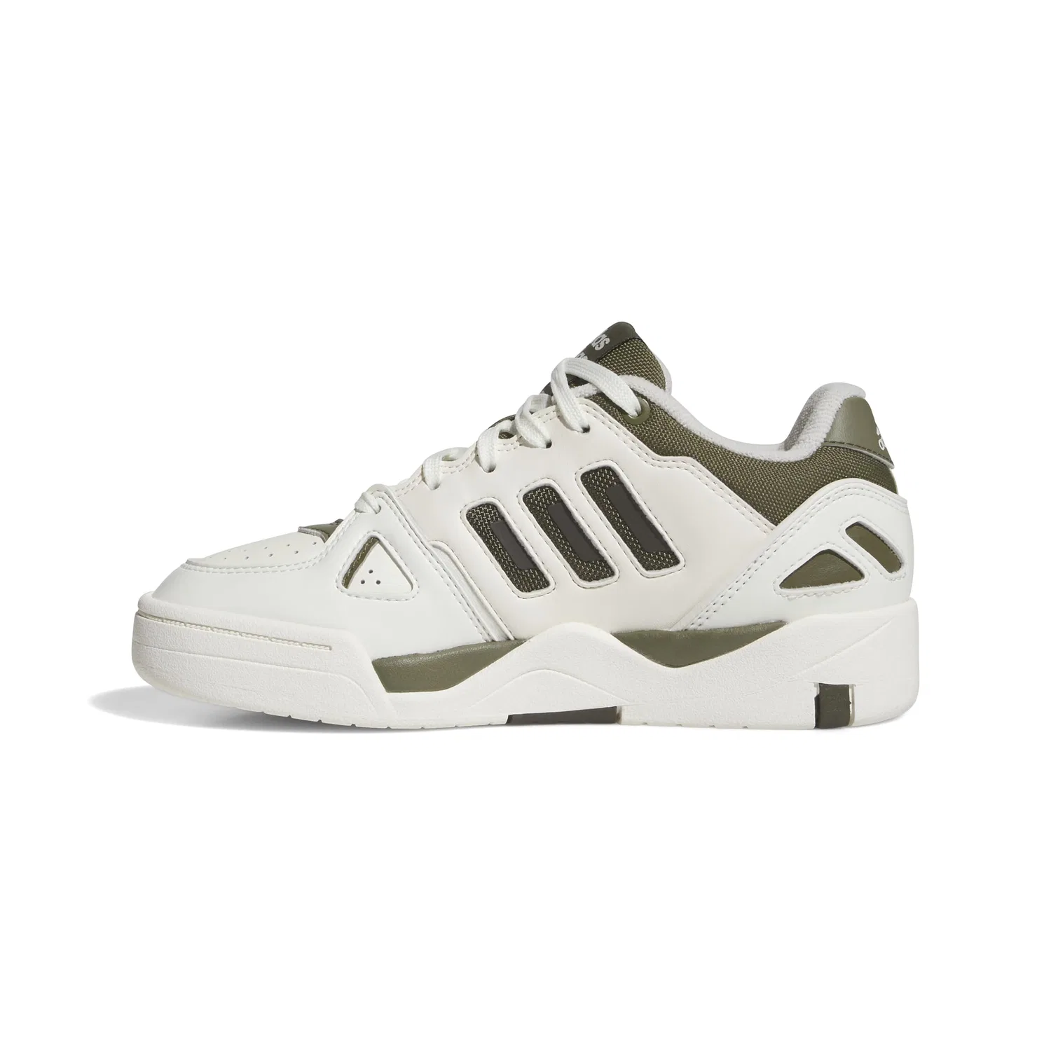 Детские кроссовки для мальчиков с низким верхом Midcity Low Adidas, Off White Olive Strata Shadow Olive