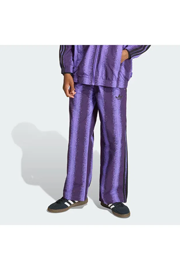 Детские спортивные штаны для девочек с принтом Minecraft sst kids' sweatpants Adidas, Purple
