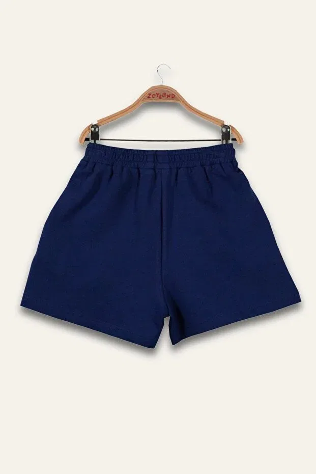 Детские шорты для девочек хлопковые Zeyland, Navy Blue — фото 2